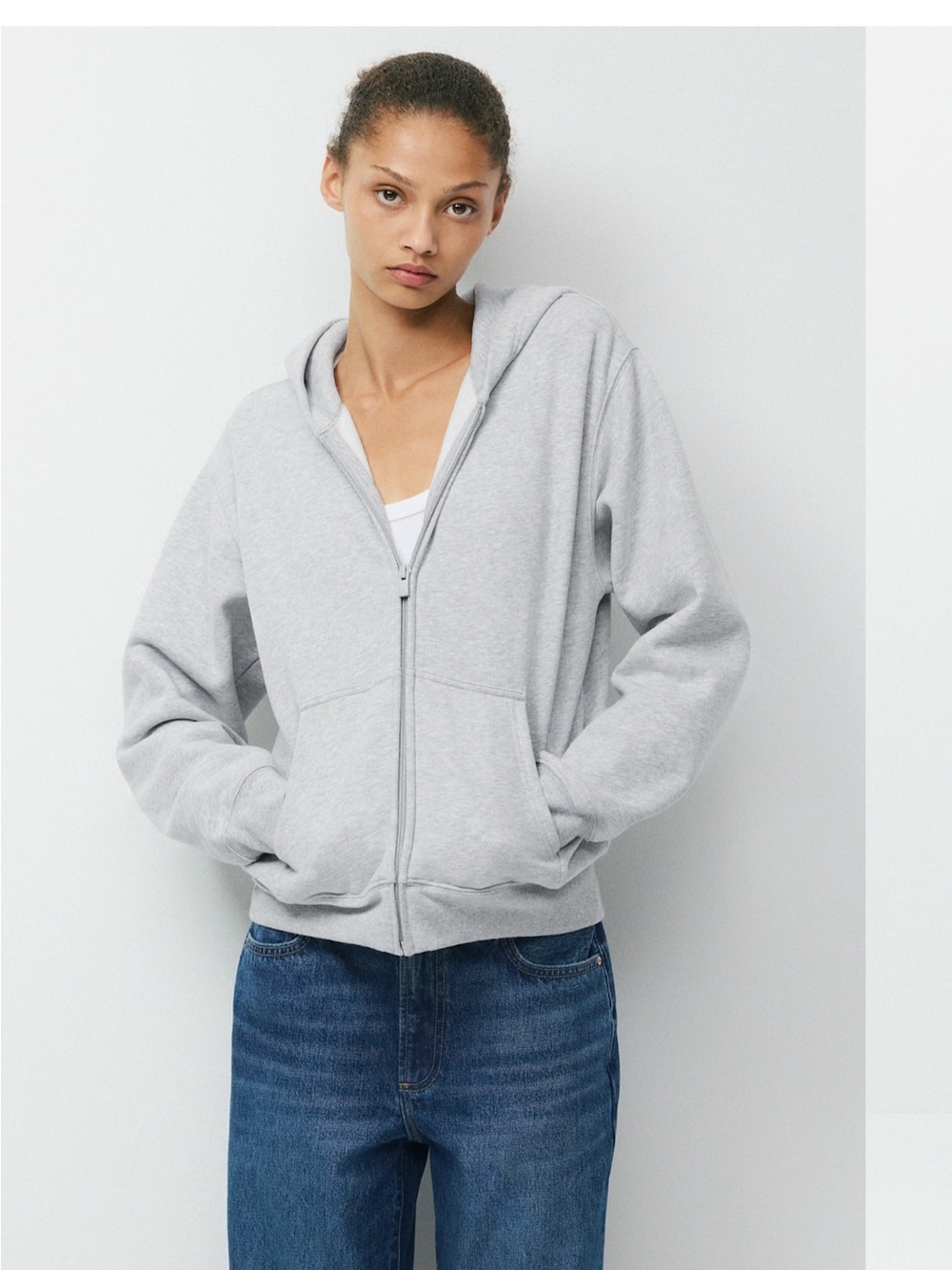 Aritzia TNA grey hoodie